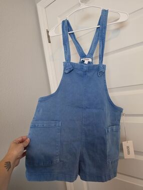 ZENANA Light Blue Denim Romper Overalls